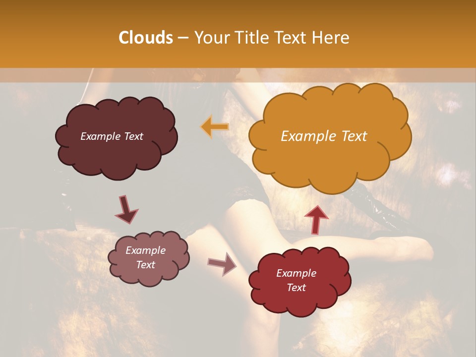 Young Eyes Face PowerPoint Template