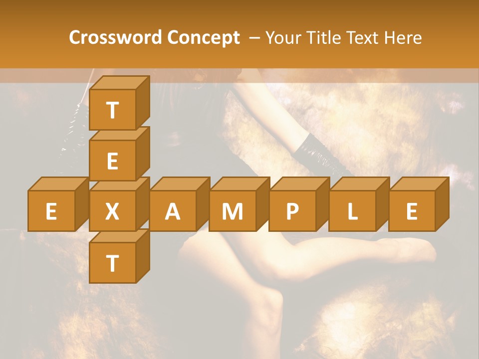 Young Eyes Face PowerPoint Template