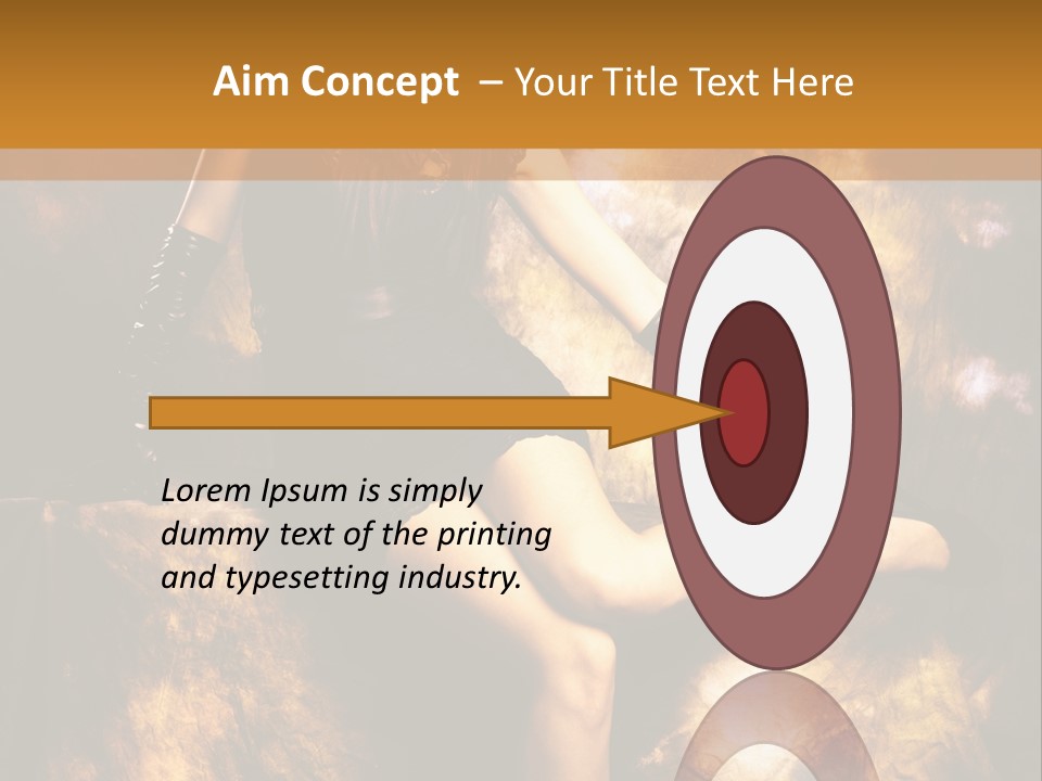 Young Eyes Face PowerPoint Template