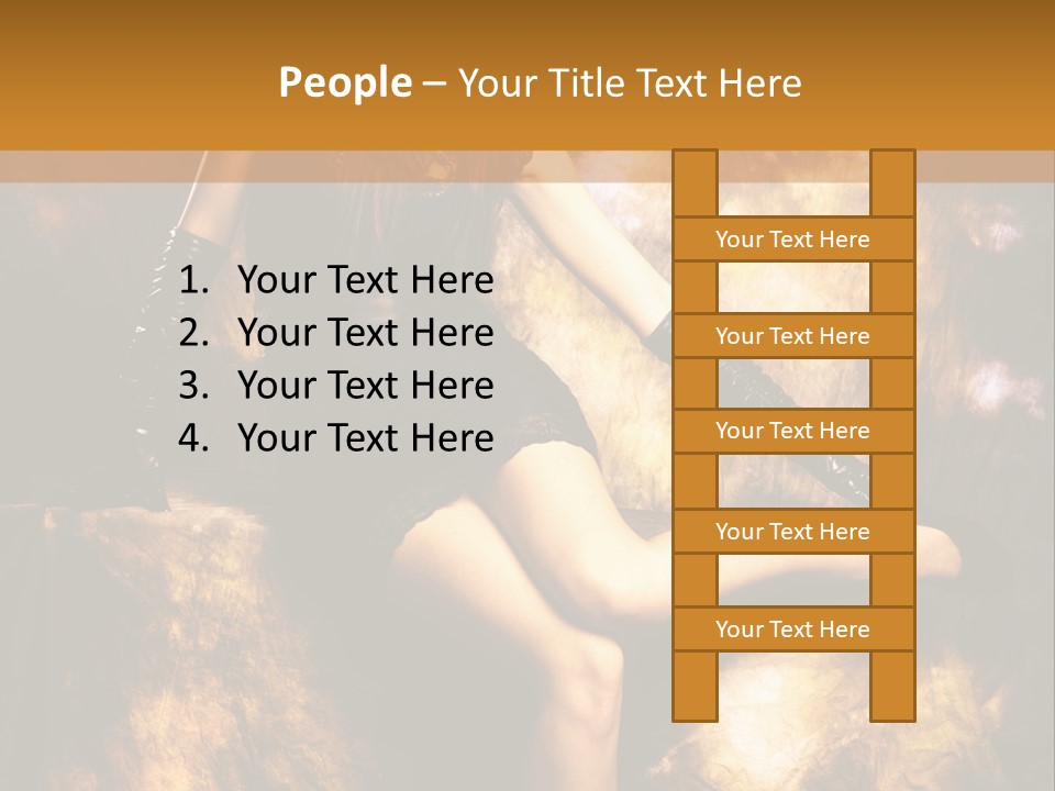 Young Eyes Face PowerPoint Template