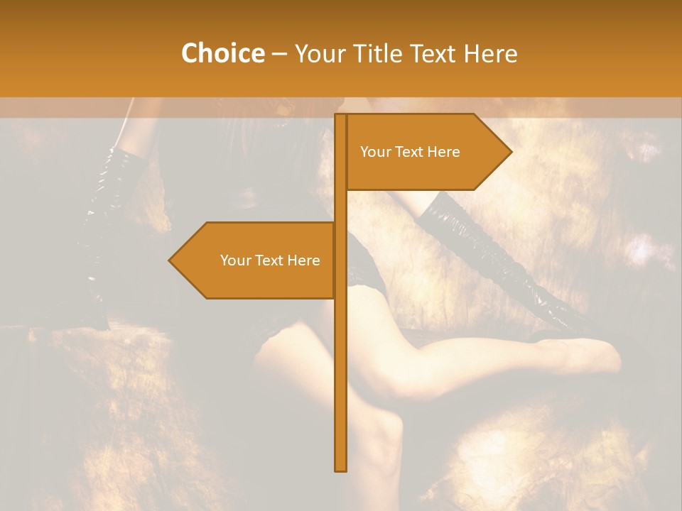 Young Eyes Face PowerPoint Template