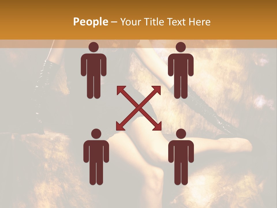 Young Eyes Face PowerPoint Template