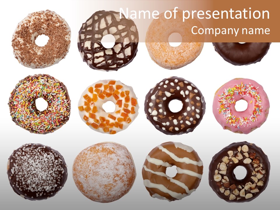 Donuts Names PowerPoint Template