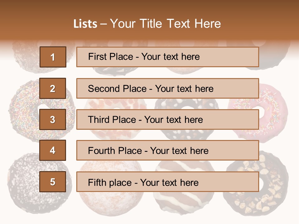 Donuts Names PowerPoint Template