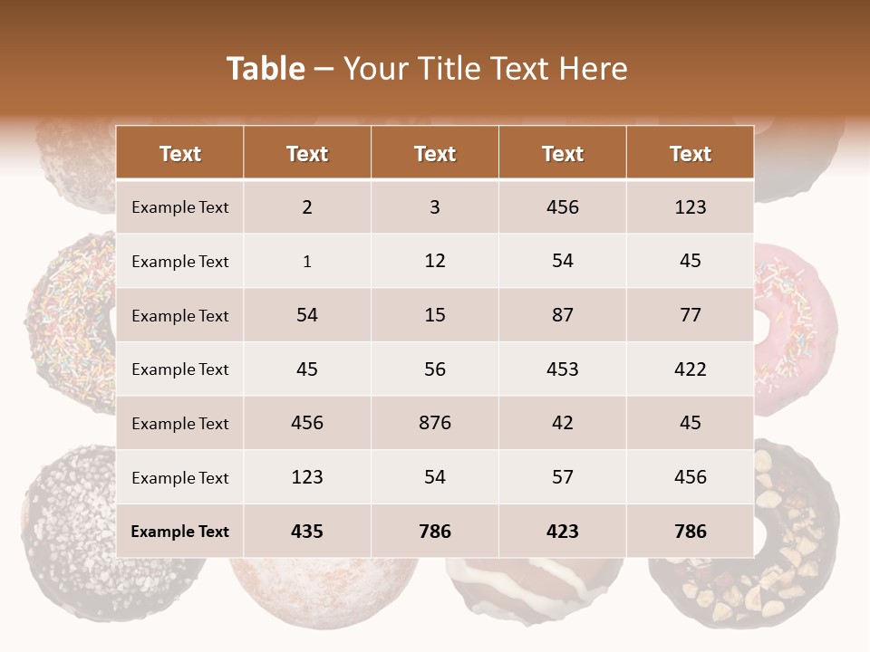 Donuts Names PowerPoint Template