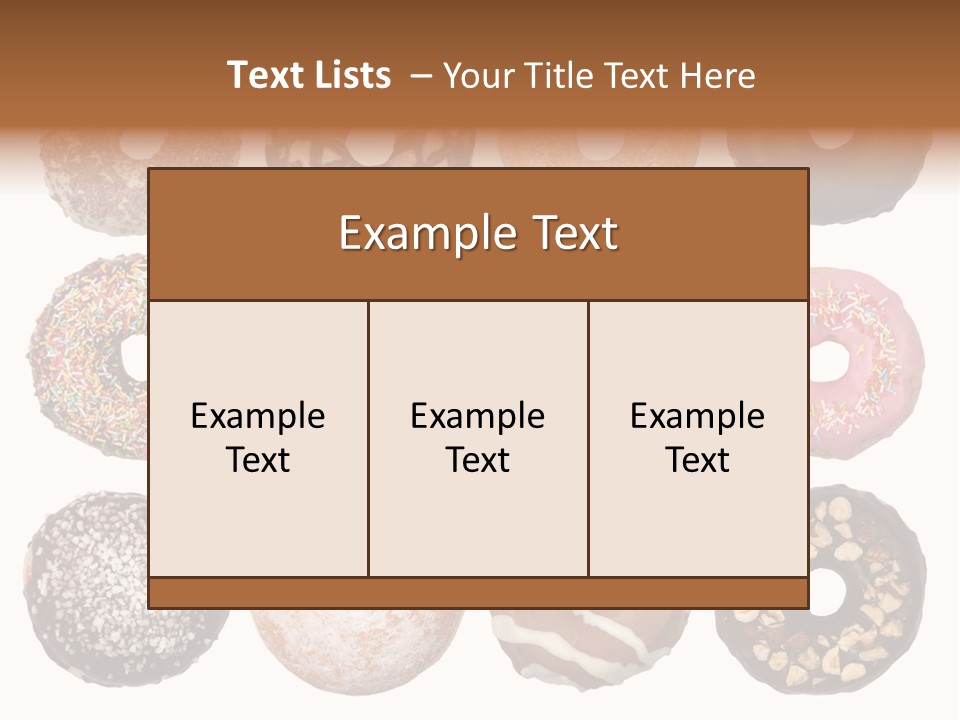 Donuts Names PowerPoint Template
