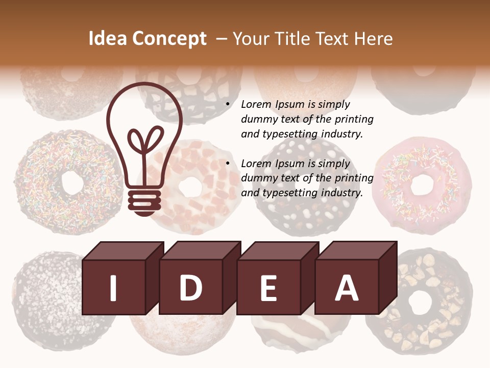 Donuts Names PowerPoint Template