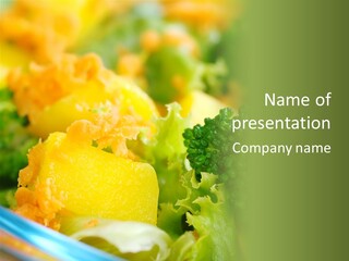 Food Lettuce Green PowerPoint Template