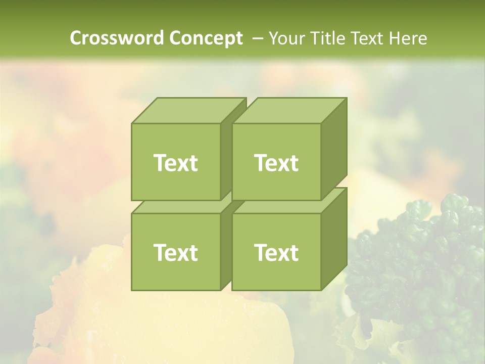 Food Lettuce Green PowerPoint Template