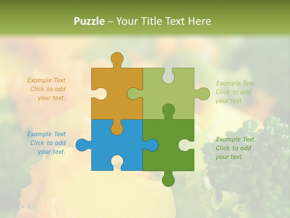 Food Lettuce Green PowerPoint Template