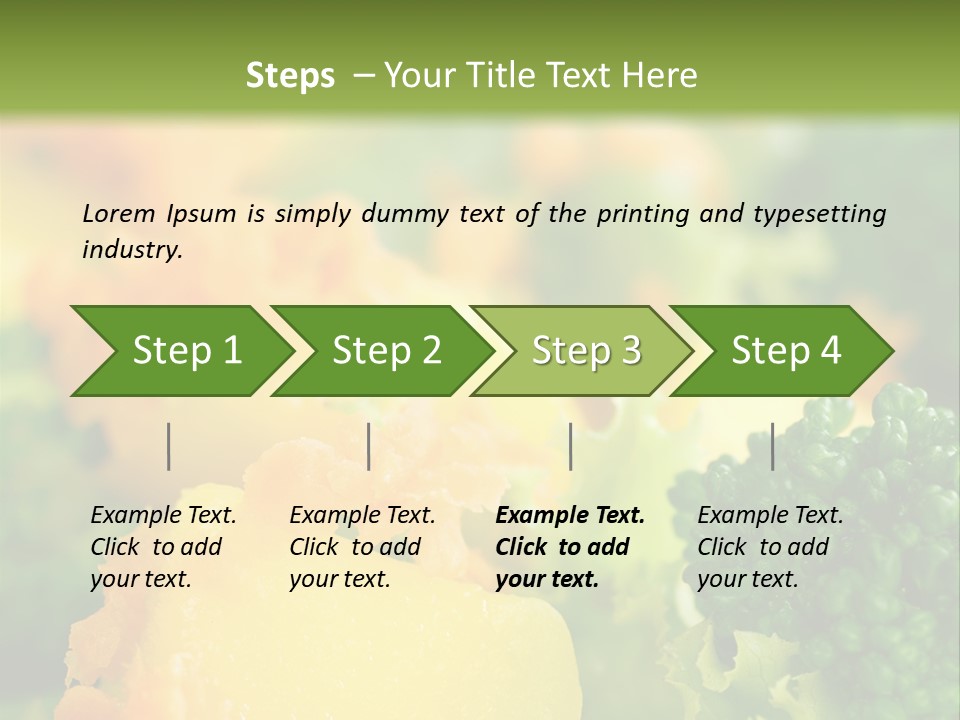 Food Lettuce Green PowerPoint Template