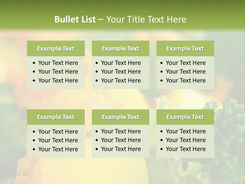 Food Lettuce Green PowerPoint Template