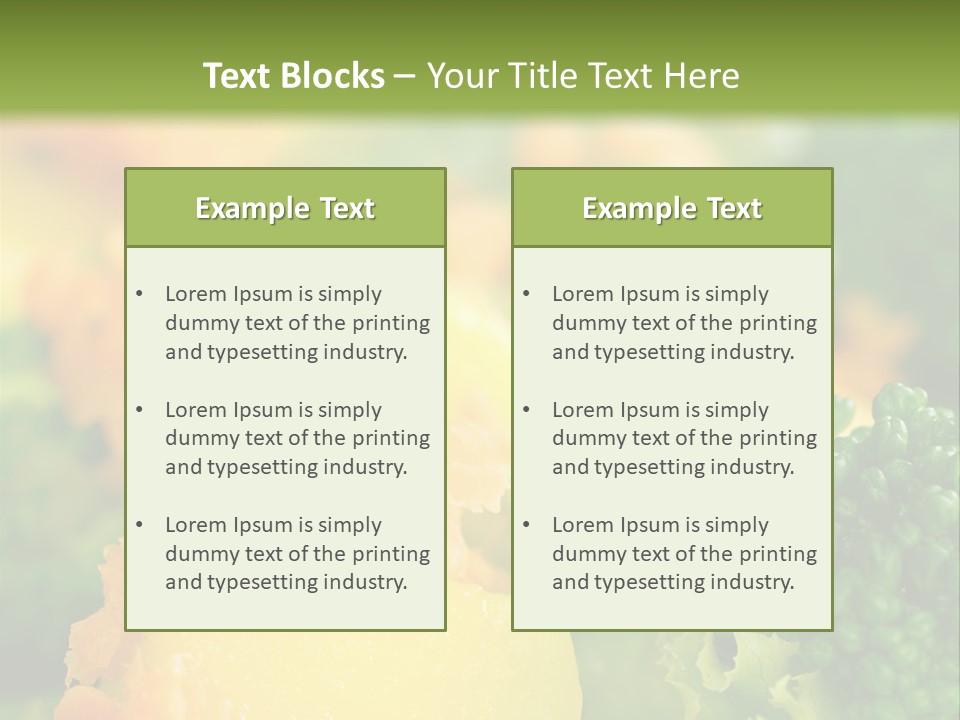 Food Lettuce Green PowerPoint Template