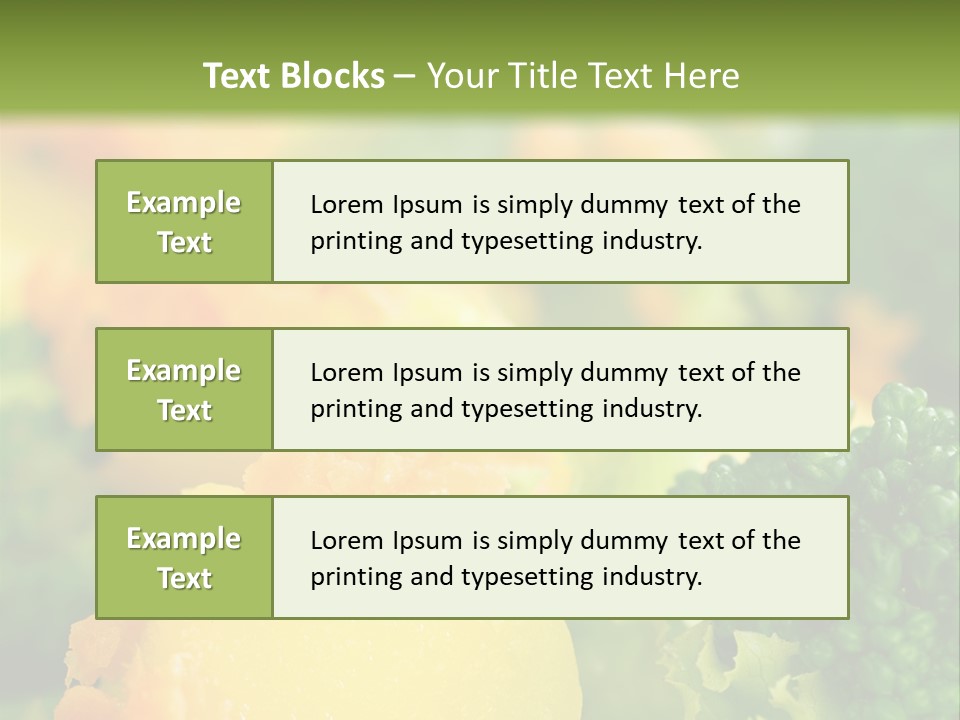 Food Lettuce Green PowerPoint Template