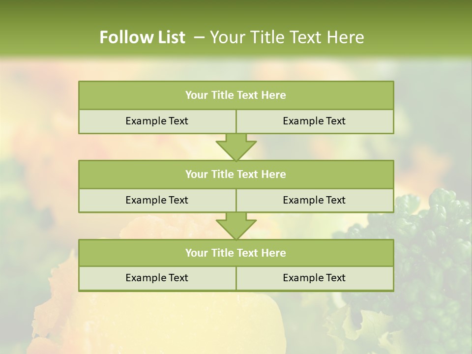 Food Lettuce Green PowerPoint Template