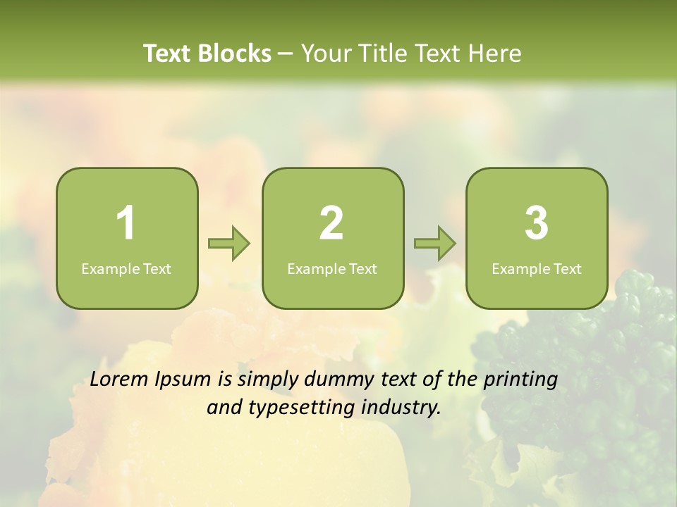 Food Lettuce Green PowerPoint Template