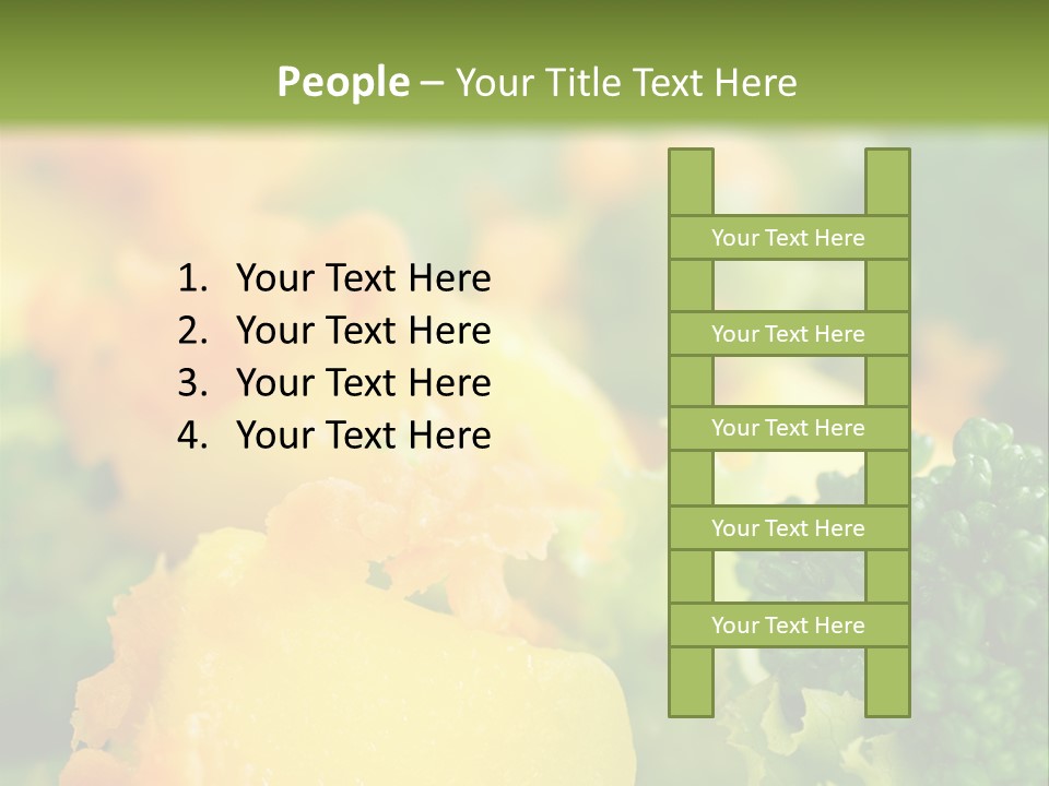 Food Lettuce Green PowerPoint Template