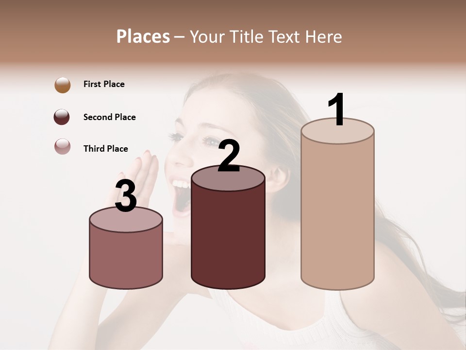 Ecstatic Screaming Hand PowerPoint Template