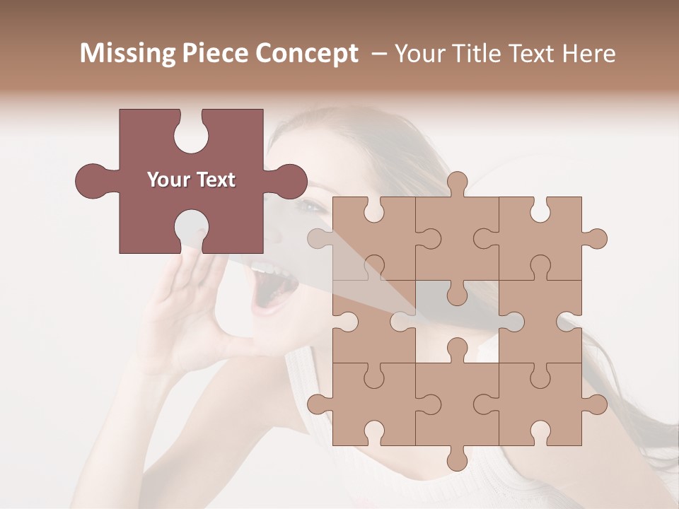 Ecstatic Screaming Hand PowerPoint Template