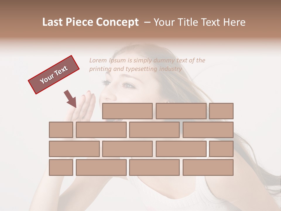 Ecstatic Screaming Hand PowerPoint Template