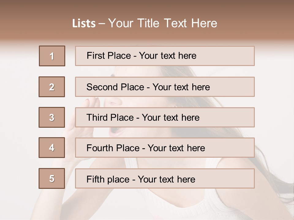 Ecstatic Screaming Hand PowerPoint Template