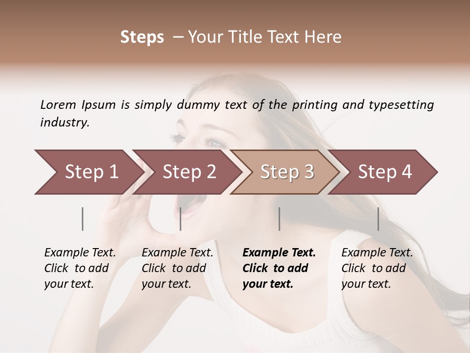Ecstatic Screaming Hand PowerPoint Template