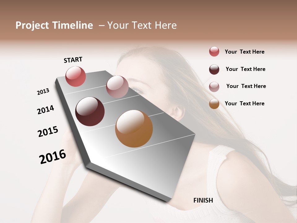 Ecstatic Screaming Hand PowerPoint Template