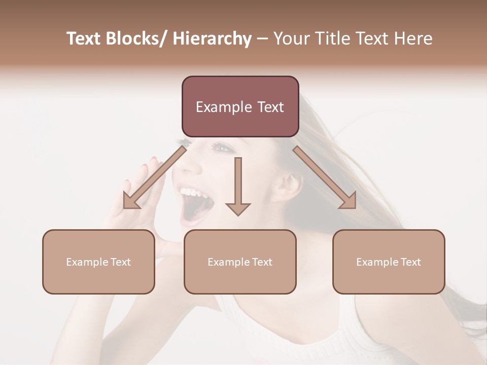 Ecstatic Screaming Hand PowerPoint Template