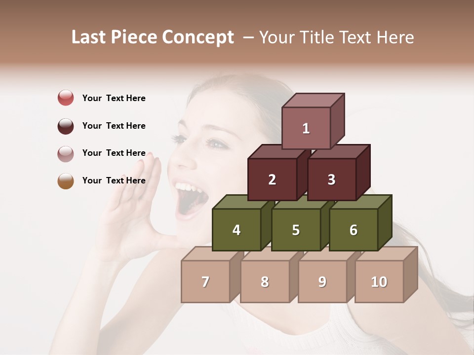 Ecstatic Screaming Hand PowerPoint Template