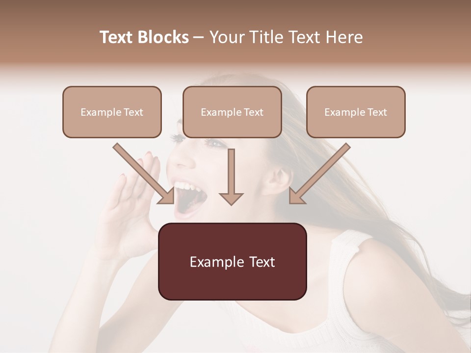 Ecstatic Screaming Hand PowerPoint Template