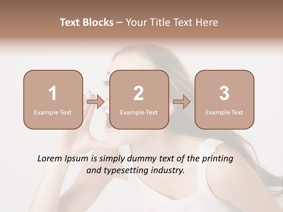 Ecstatic Screaming Hand PowerPoint Template