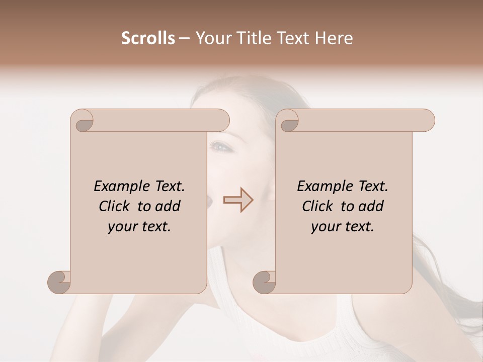 Ecstatic Screaming Hand PowerPoint Template