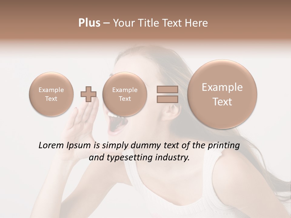 Ecstatic Screaming Hand PowerPoint Template