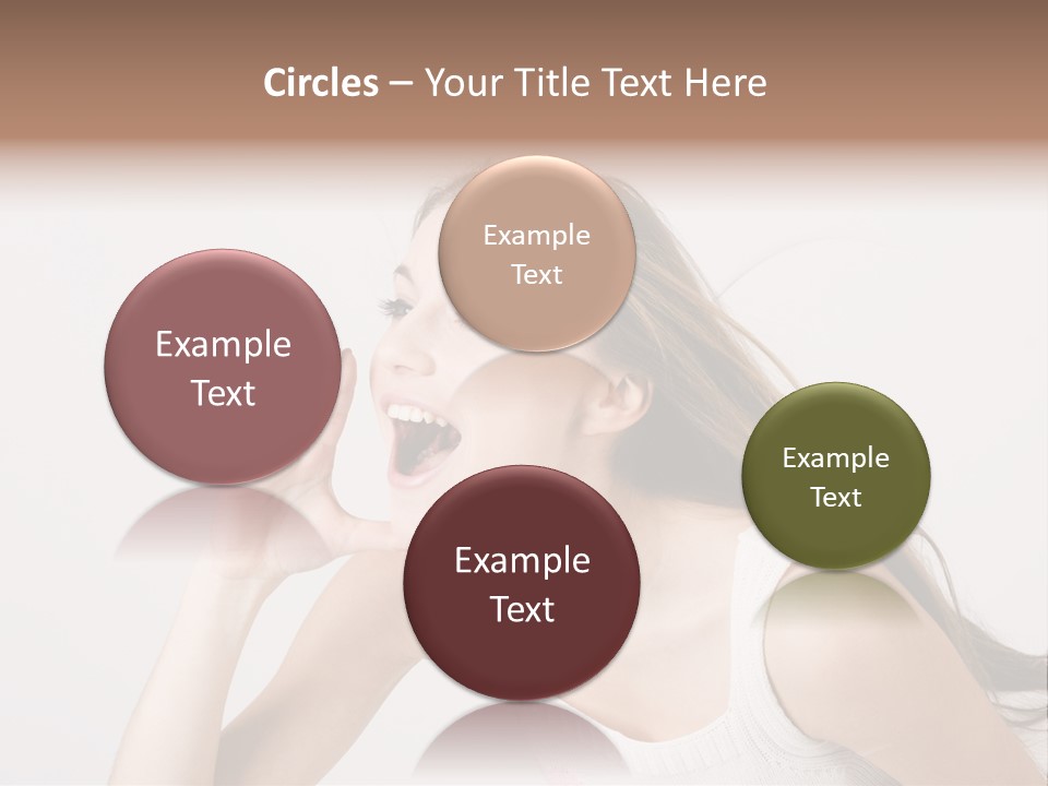 Ecstatic Screaming Hand PowerPoint Template