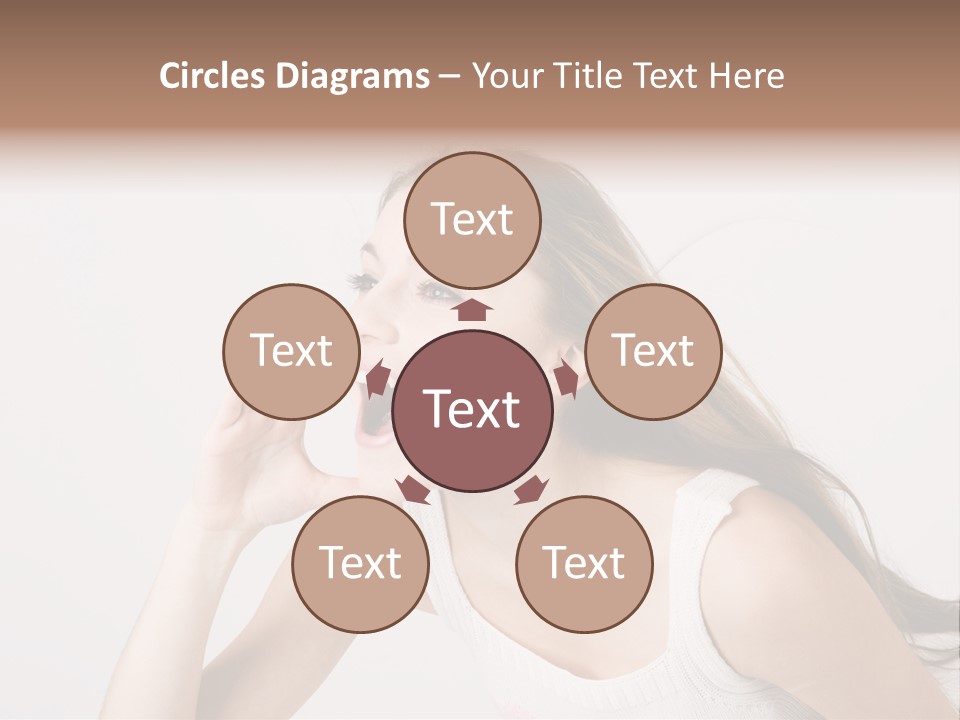 Ecstatic Screaming Hand PowerPoint Template