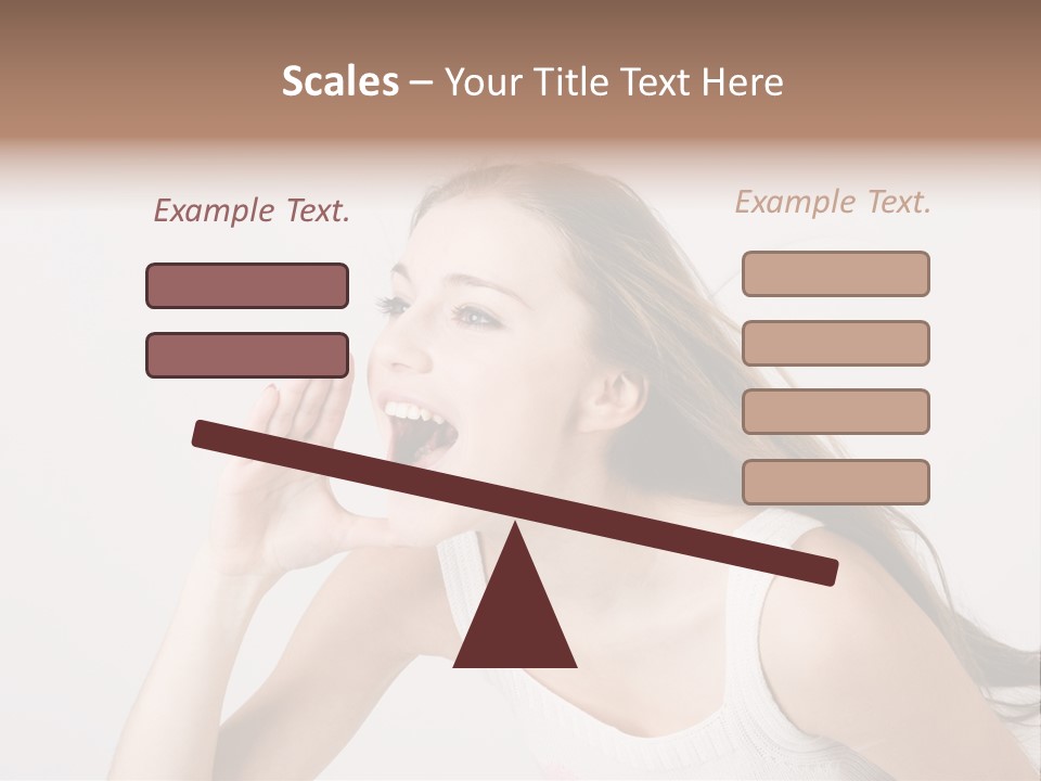 Ecstatic Screaming Hand PowerPoint Template