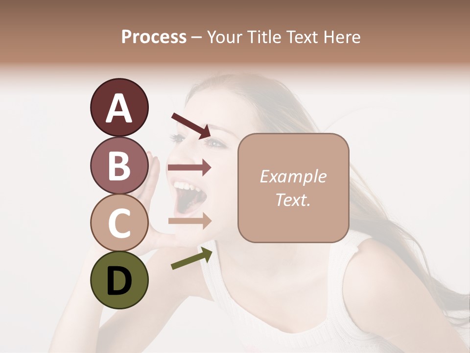 Ecstatic Screaming Hand PowerPoint Template