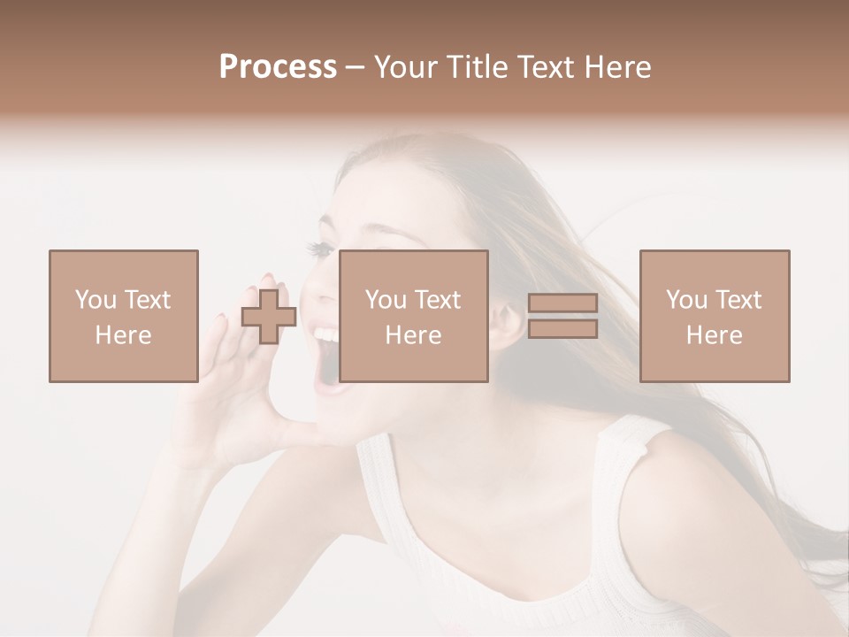 Ecstatic Screaming Hand PowerPoint Template