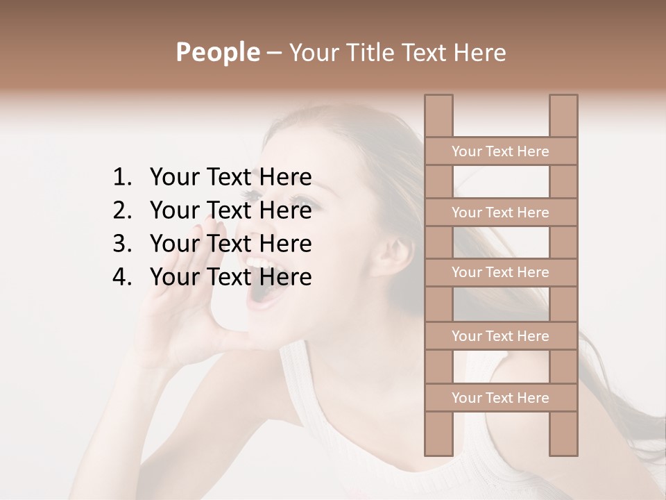 Ecstatic Screaming Hand PowerPoint Template