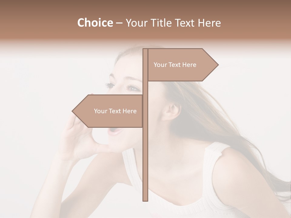 Ecstatic Screaming Hand PowerPoint Template