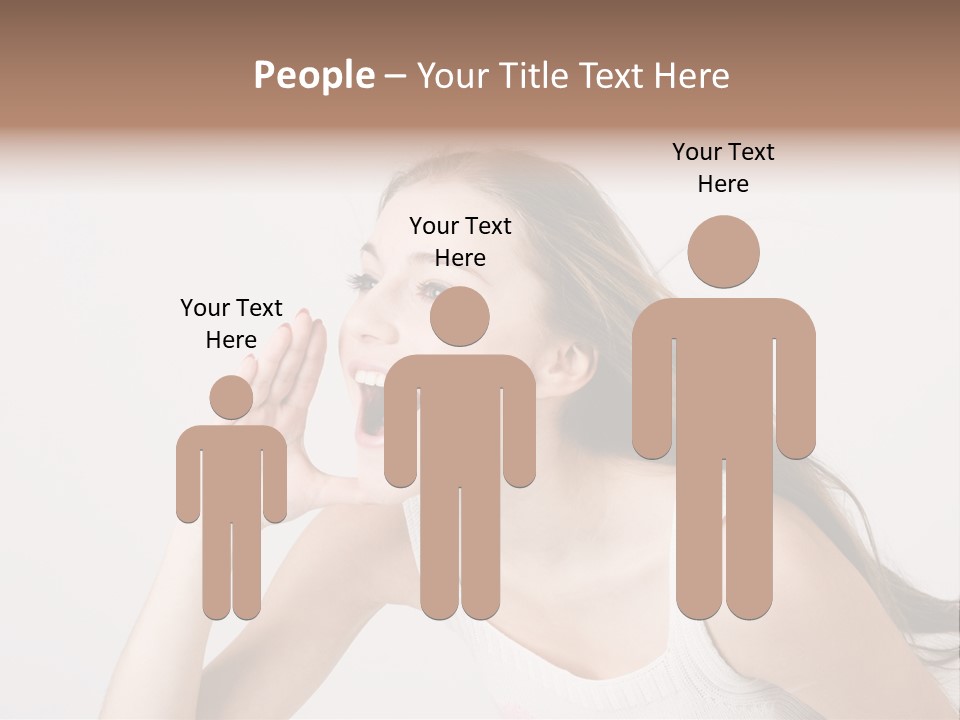 Ecstatic Screaming Hand PowerPoint Template