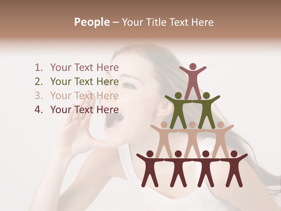 Ecstatic Screaming Hand PowerPoint Template