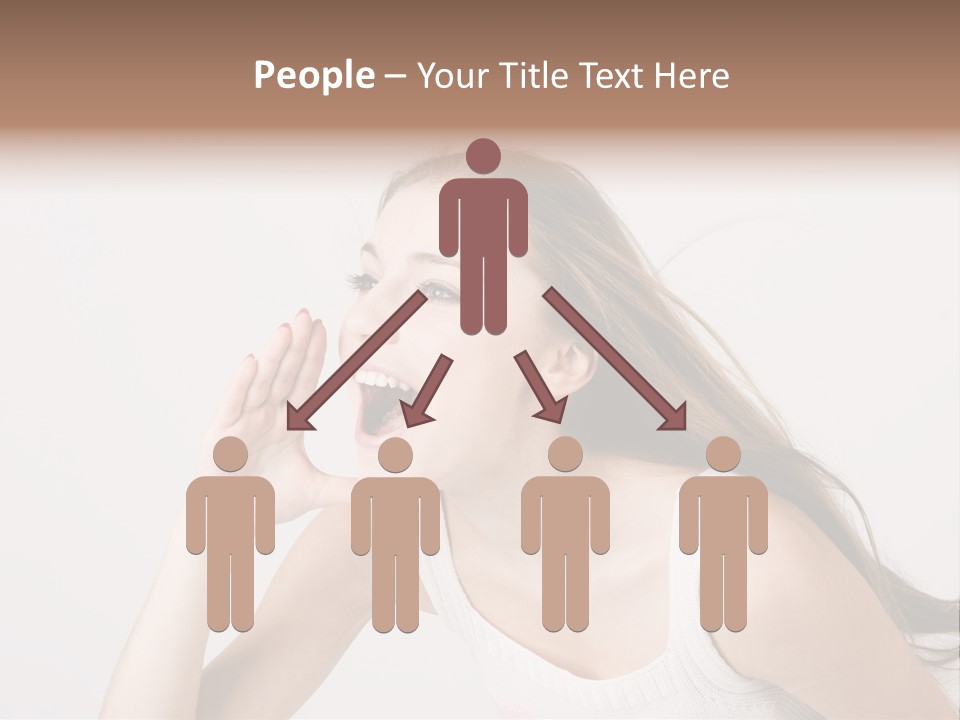 Ecstatic Screaming Hand PowerPoint Template