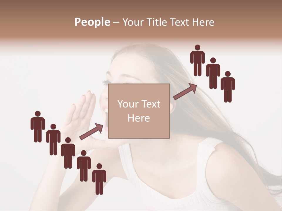 Ecstatic Screaming Hand PowerPoint Template