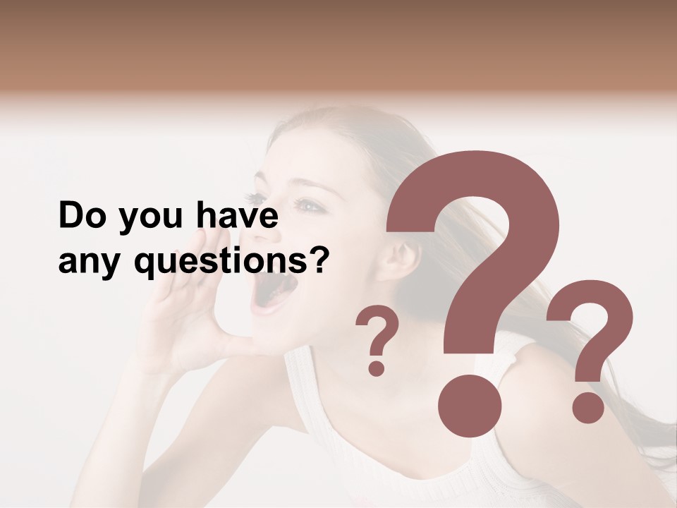 Ecstatic Screaming Hand PowerPoint Template