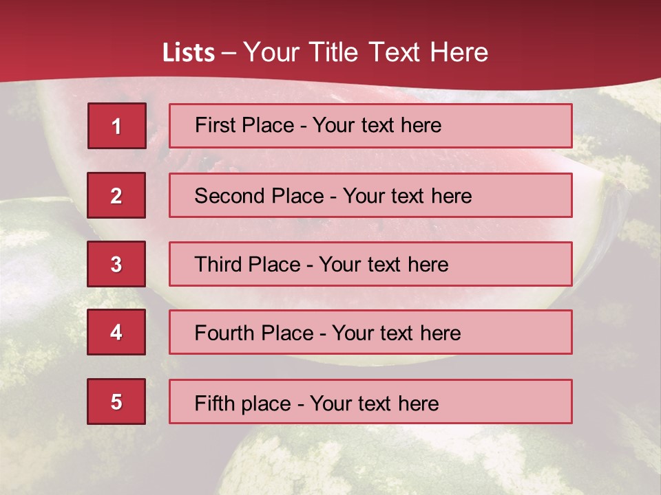 Delicious Greece Fruit PowerPoint Template