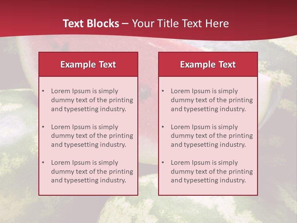 Delicious Greece Fruit PowerPoint Template