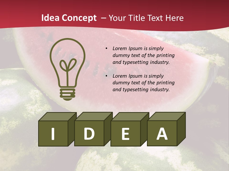 Delicious Greece Fruit PowerPoint Template