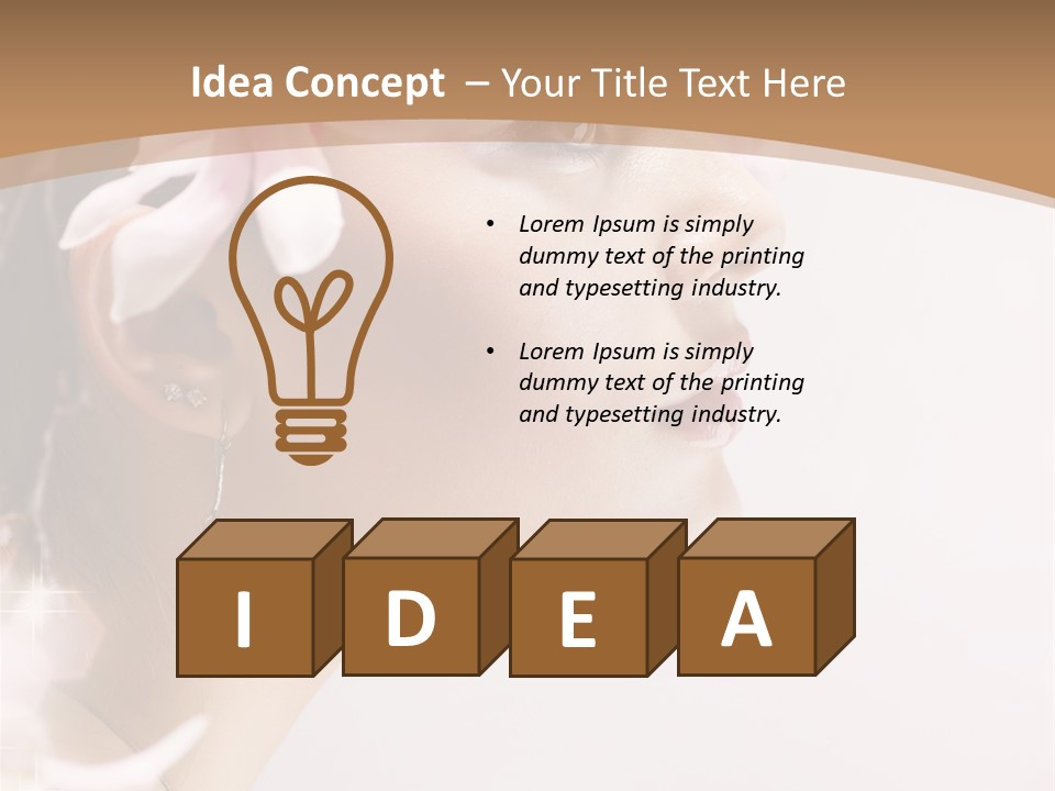 Spring Girl PowerPoint Template