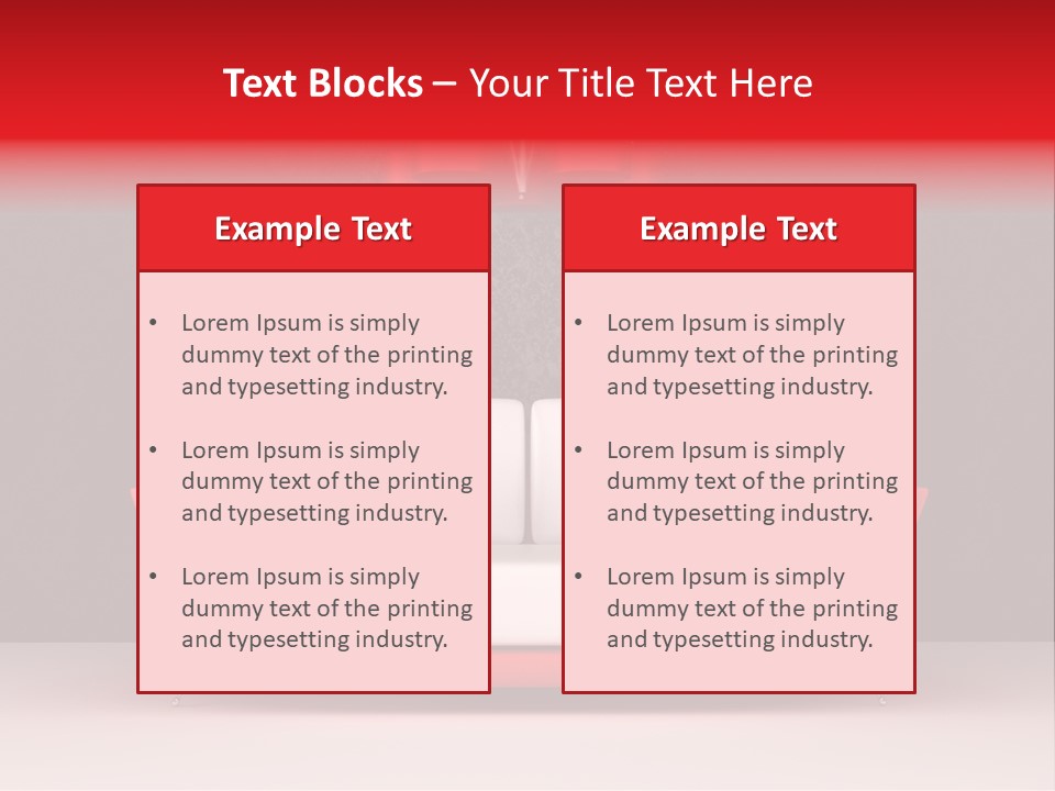 Object Pillow Loft PowerPoint Template